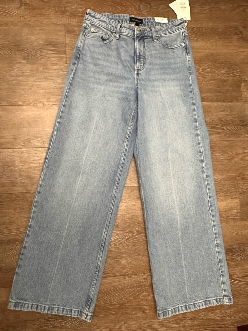 High-Rise Light Blue Wide-Leg Women's Jeans